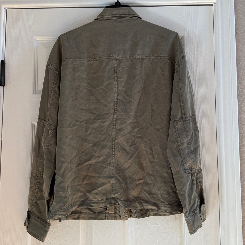 KUT from the Kloth Army Green Lightweight Utility Jacket, Size XL - Picture 9 of 11